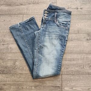 Zco. Women's Jeans Triple Button Size 7 Blue Denim